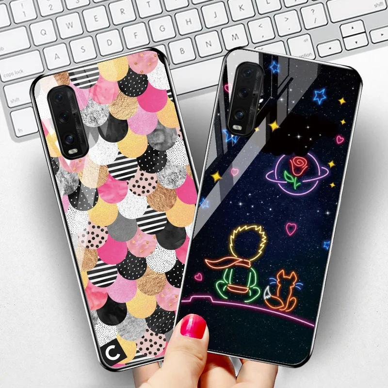 Чехол для телефона OPPO Find X2 чехол из закаленного стекла Oppo R17 F11 Pro R11S R11 Plus R15 Mirror K1 F9