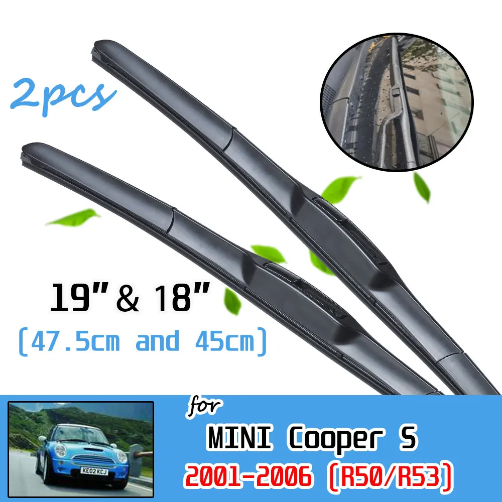 

Car Accessories Front Windscreen Windshield Wiper Blades Brushes Cutter Cleaner for BMW Mini Cooper S One R50 R53 Clubman R55