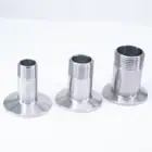 12 дюйма 34 дюйма 1 дюйм 1-14 дюйма 1-12 дюйма 2 дюйма NPT штекер x 1,5 дюйма 2 дюйма 2,5 дюйма три зажима 304 дюйма санитарный обжимной фитинг из нержавеющей стали для Домашнего Пива