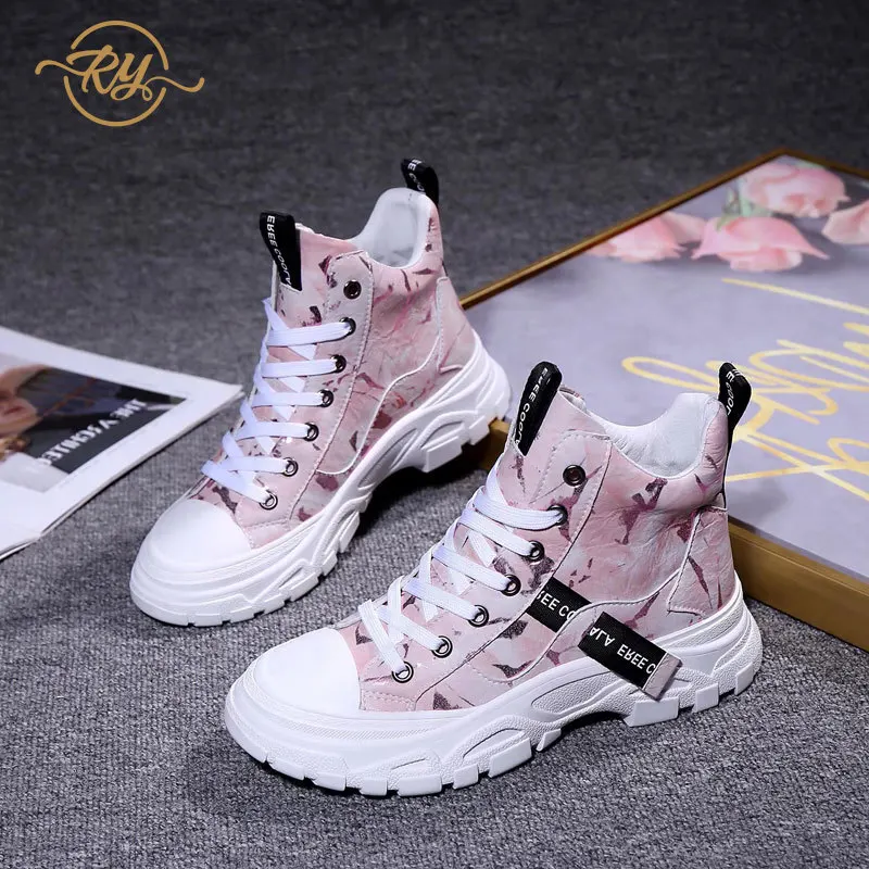 Женские кроссовки в стиле ins дизайнерская повседневная обувь из натуральной кожи