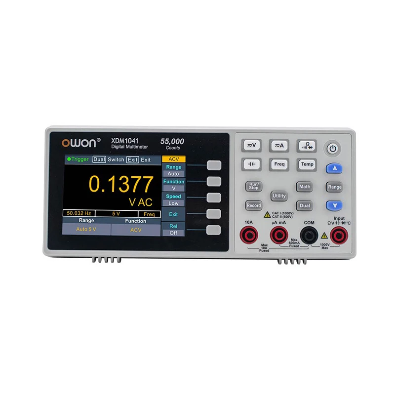 

Owon 4 1/2 Digits Bench-Type Digital Multimeter XDM1041 High Accuracy Universal Multimeters Meter With 3.5Inch LCD Screen