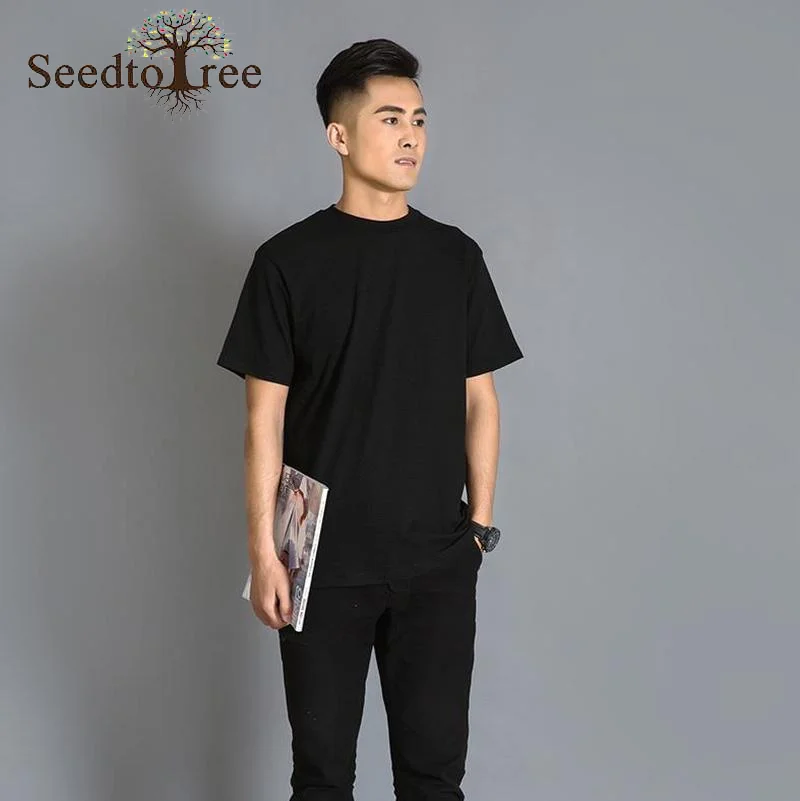 

Summer New Solid Color Ins Fashion Casual Men's T-shirt Cotton Short Sleeved Round Neck Loose T-shirt