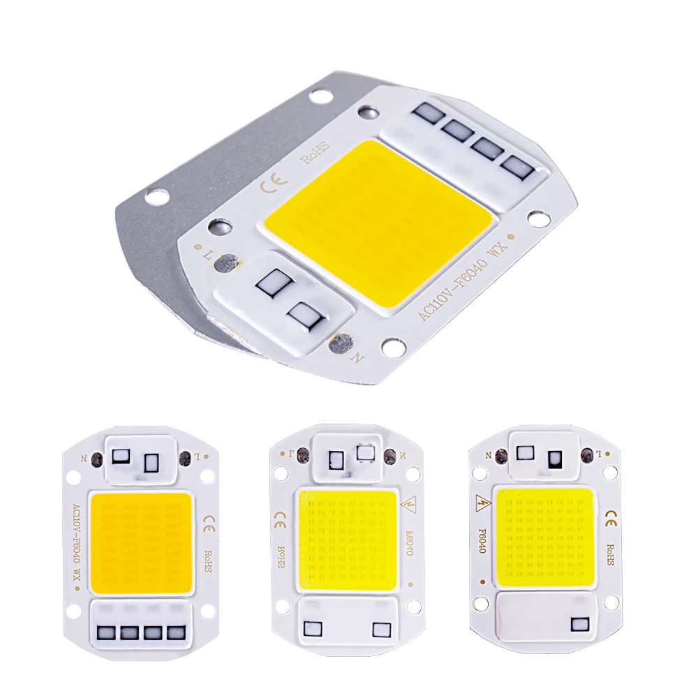 

Светодиодный чип 20 Вт, 30 Вт, 50 Вт, 220 В переменного тока, монолитный блок светодиодов, умные чипы, без драйвера, светодиодный ная лампочка, Ночн...