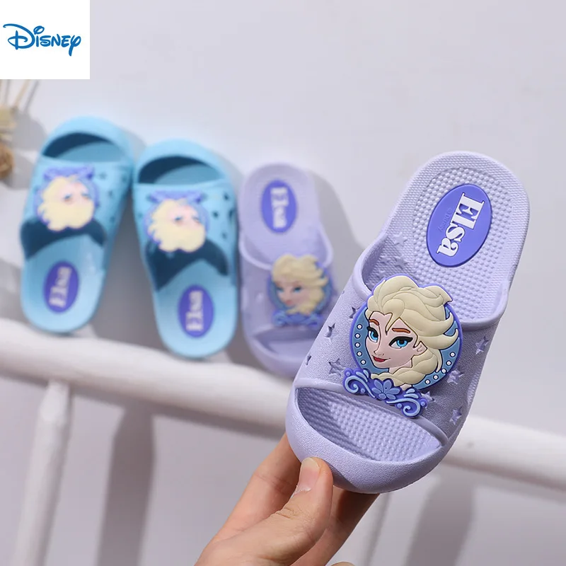 

Disney Children's Slippers Female Summer Antiskid Princess Little Girl Baotou Ice and Snow Wonderland Aisha Girls' Sandals