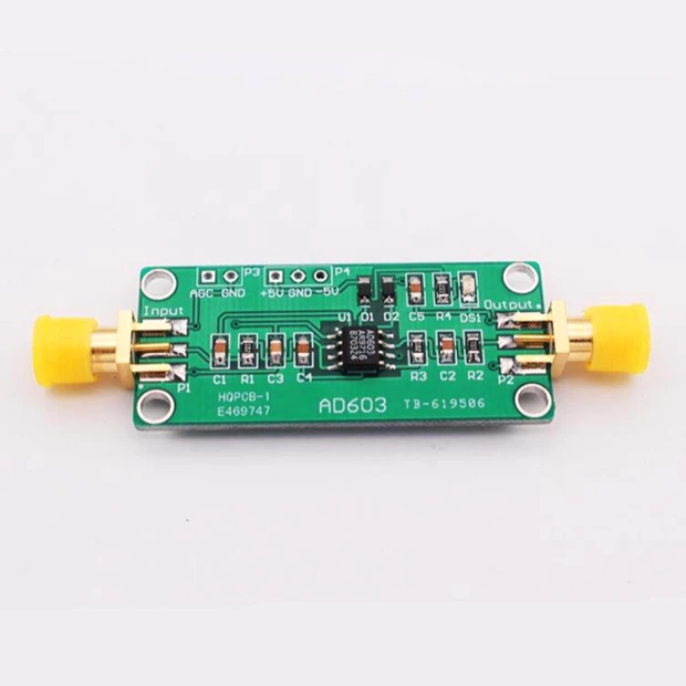 

AD603 Variable Gain Amplifier Module / Voltage Control Adjustable 80dB Voltage Amplifier