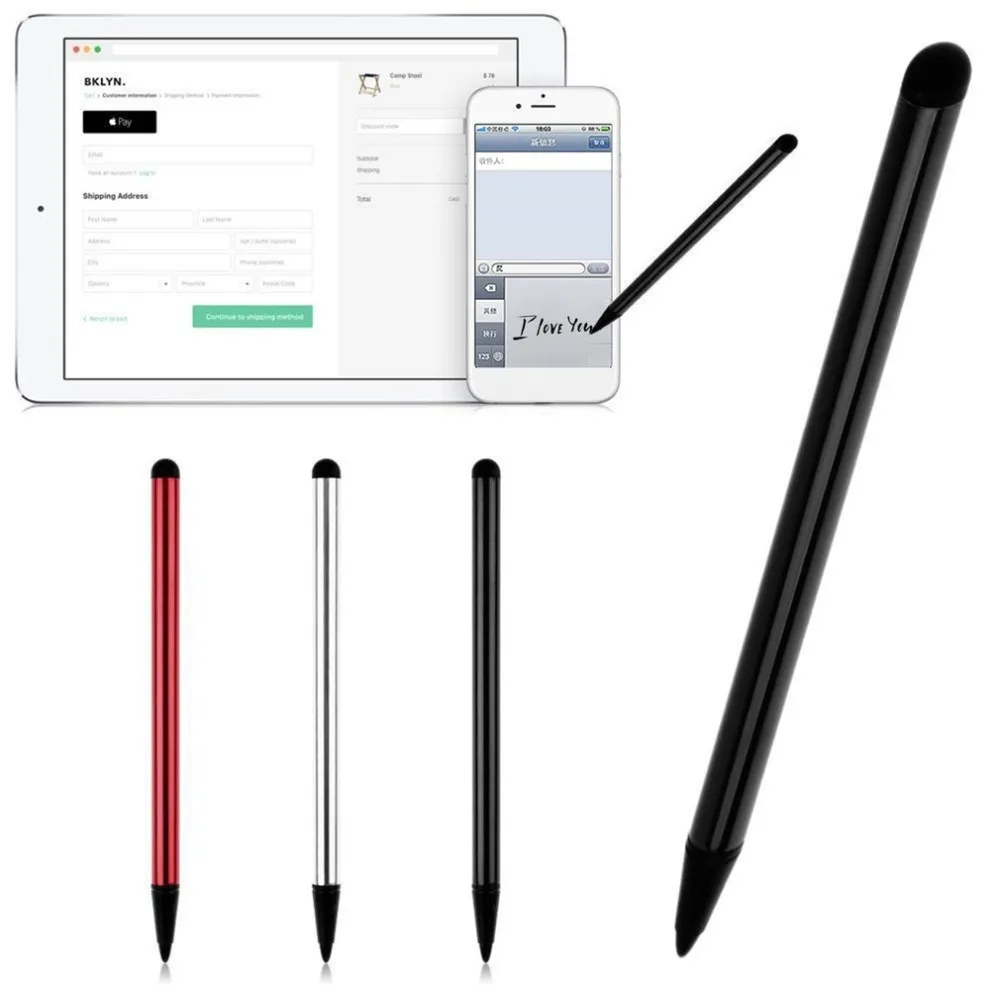 

Navigation Mobile Phone Strong Compatibility Touch Screen Stylus Ballpoint Metal Handwriting Pen Suitable For Mobilephone