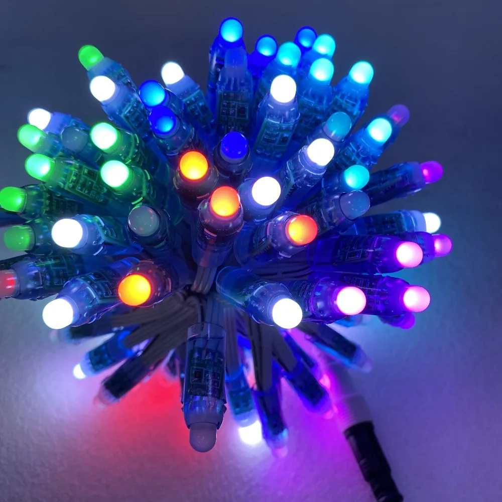 4 дюйма (10 см) 100 шт./компл. Регулируемая пуля 12 В постоянного тока WS2811 красный