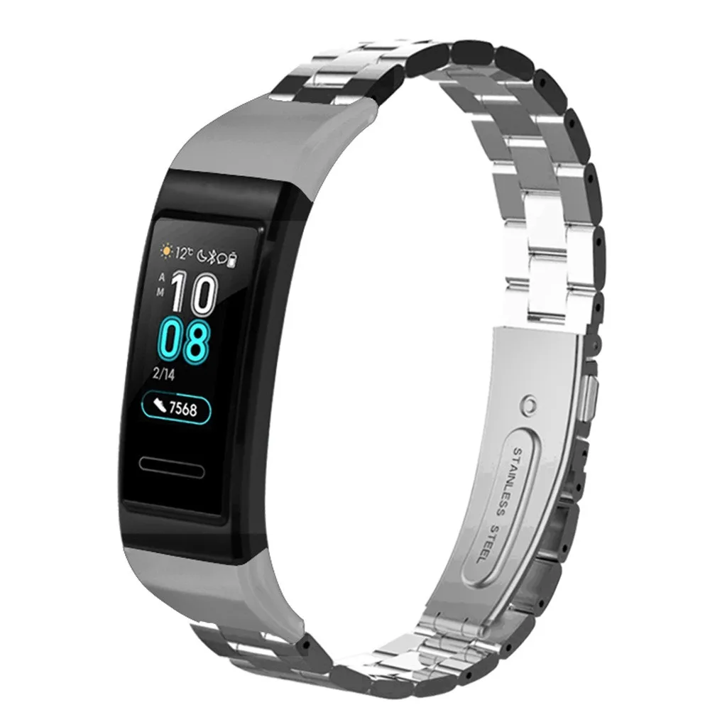 Ремешок из нержавеющей стали для смарт-часов Huawei Band 3/3 Pro | Электроника