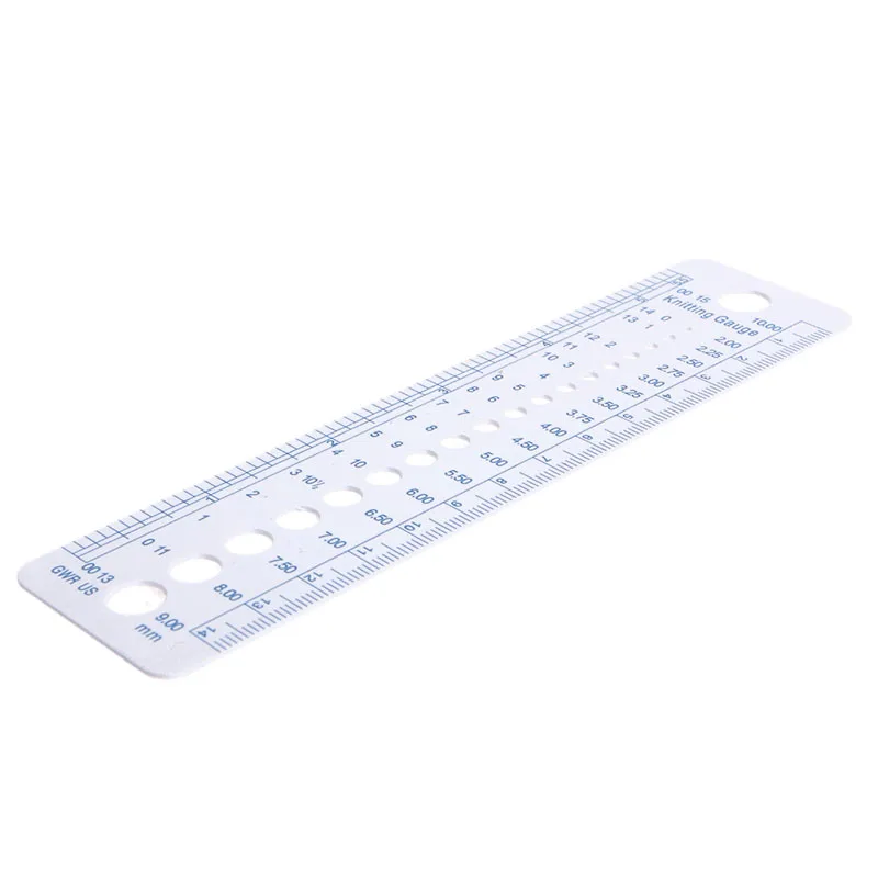2021 New 1PC Kintting Gauge Ruler Measuring Tool Plastic Blue Line Soft Strong Durable | Инструменты