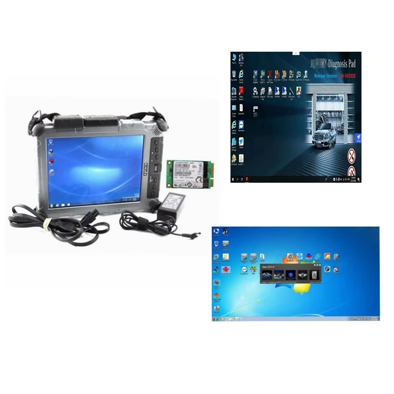 

2020 Hot Auto Diagnostic Software MB Star C4 Compact 4 Icom A2 1TB mini SSD Latest Software + Used Tablet IX104 I7 4G Ready USE