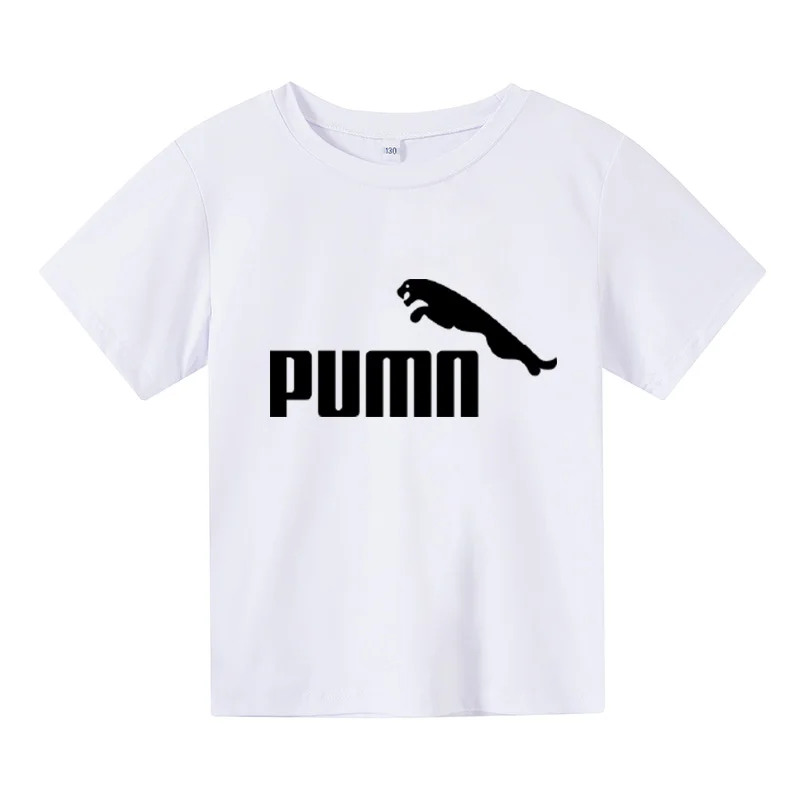 

Boys and Girls T-shirts Fashion Printed Sports Singlet Girls T-shirts 14 Years Old New Summer Comfortable Round Neck 100% Cotton