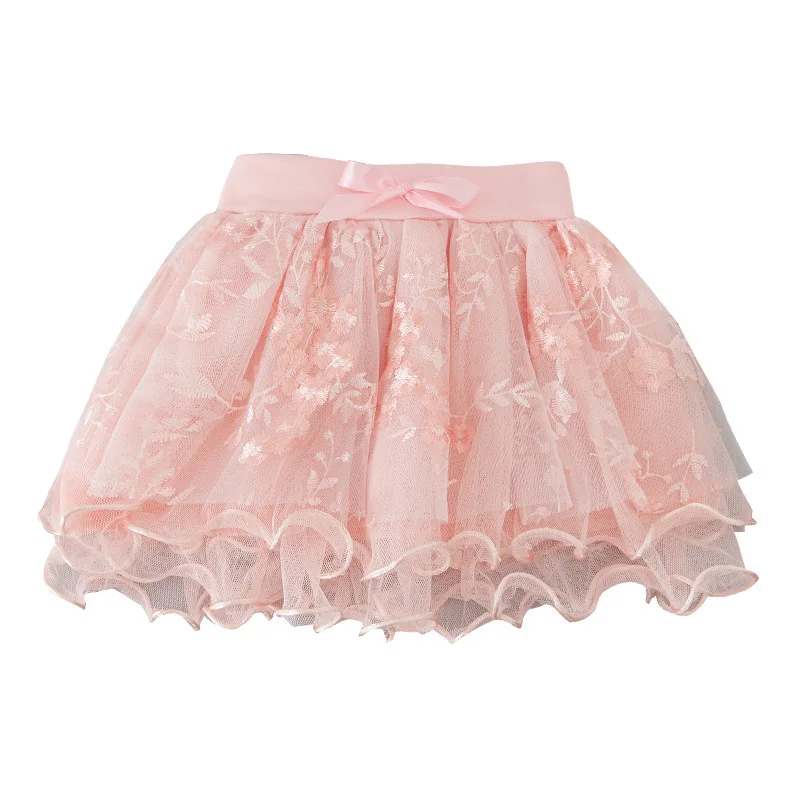 Baby Girls Skirts Flower Pettiskirts Tutu Ball Gown Skirt Toddler Party Kids Skirt Children's Clothing QZ116 images - 6