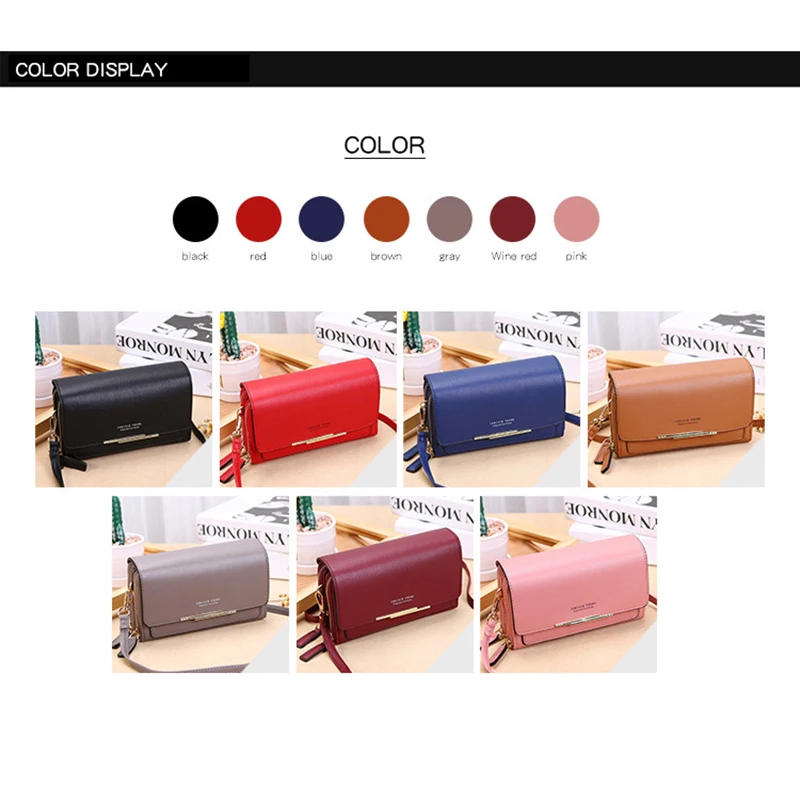 2021 new fashion women vintage retro cross body small simpletemperamen cell phone case shoulder bag pouch handbag purse wallet free global shipping