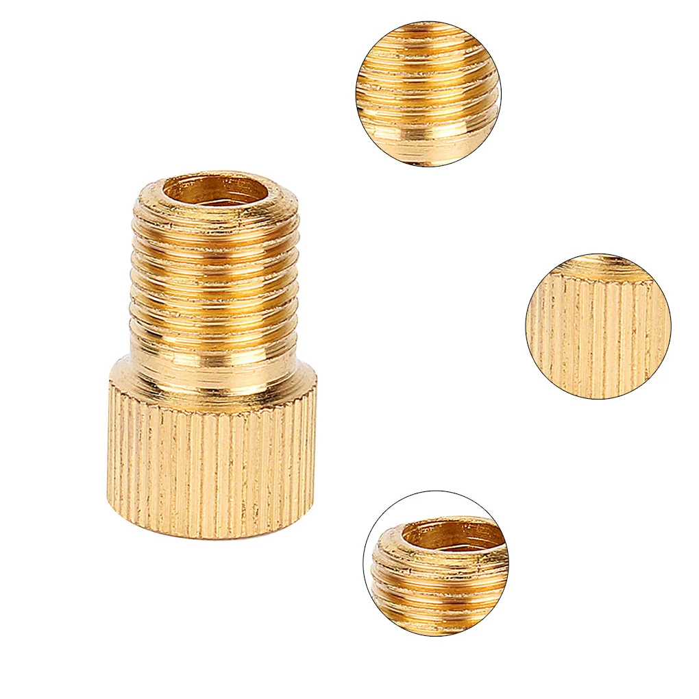 Латунный адаптер Presta к велосипедному клапану Schrader 10 шт./компл. соединителя насоса