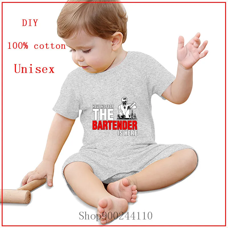 Летние носки для новорожденных не бойтесь бармен здесь боди малышей младенцев