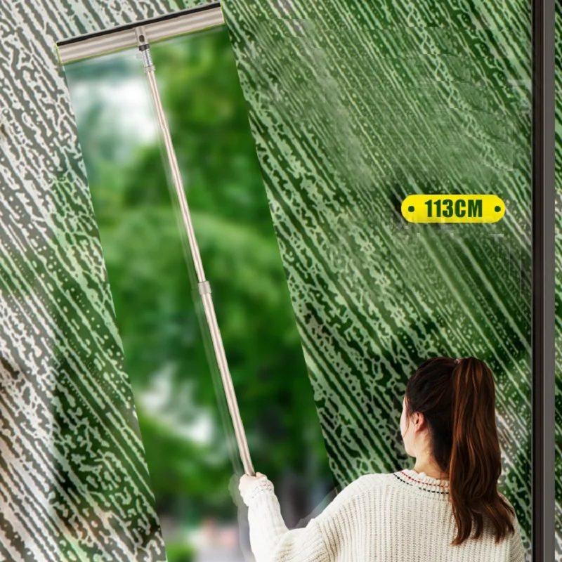 Губка для мытья окон и стекол регулируемая длина (113 см/85 см)|window cleaner|glass window