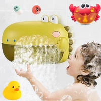 bath toys dinosaur bubble machine music bathtub soap machine automatic bubble maker baby bathroom funny toy for children