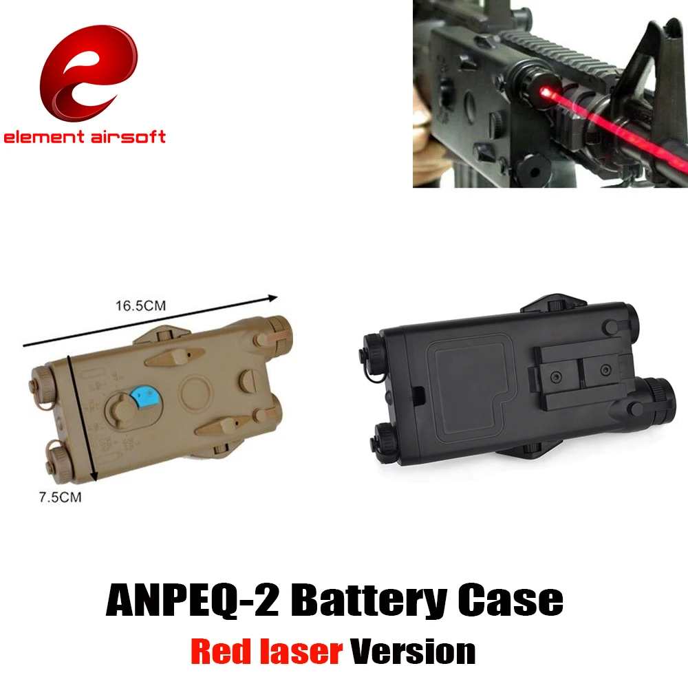 

Element Airsoft AN/PEQ-2 Battery Case PEQ2 Battery Box Red laser PEQ Dummy For AEG for Tokyo Marui/ ICS Classic /Army /G&G