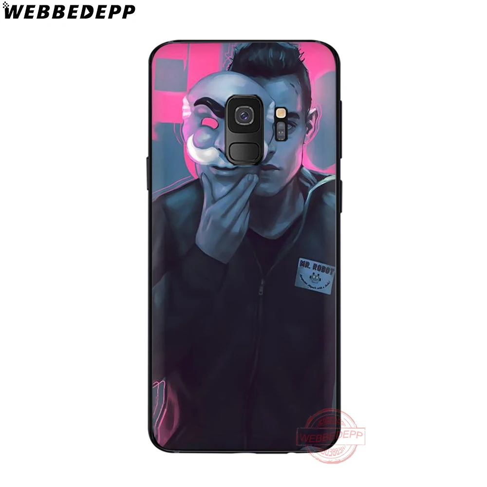 WEBBEDEPP Mr робот мягкий чехол для телефона с изображением цветов Samsung S6 S7 край S8 S9 S10