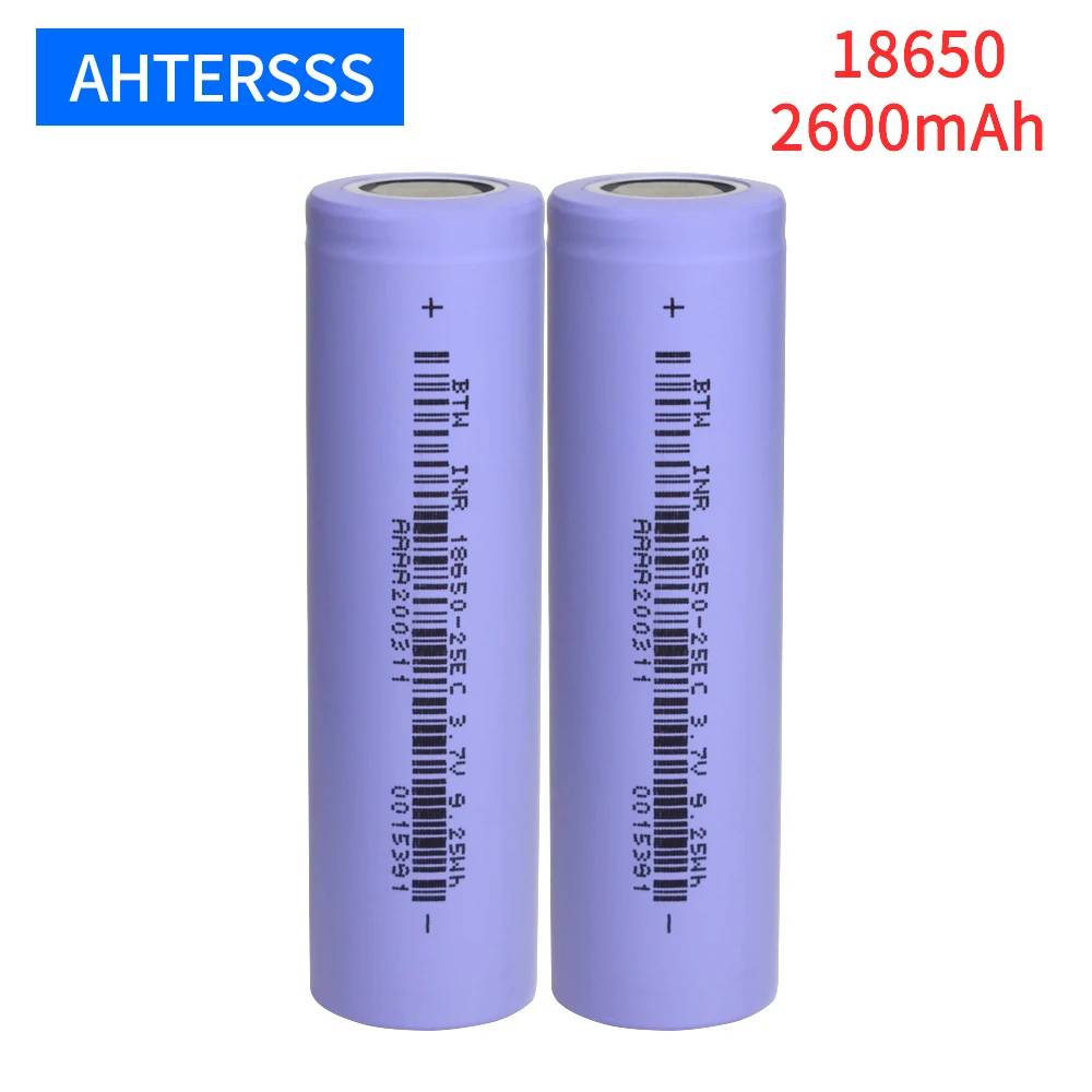 

8PCS 18650 rechargeable battery 18650-25EC 2600mAh 12.5A