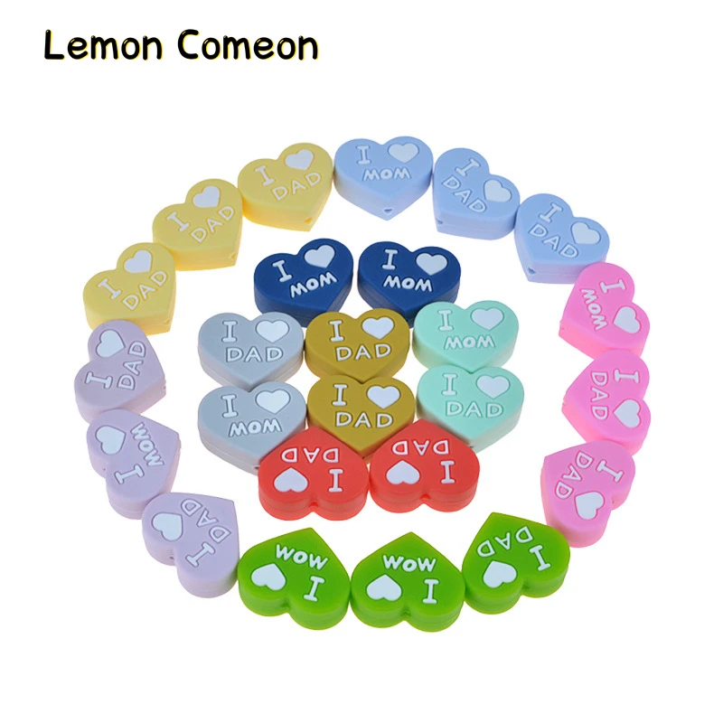 100Pcs Wholesale Silicone Teething Beads 