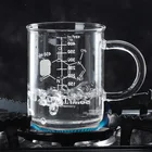 Новая изоляционная Двухуровневая стеклянная кружка 450 мл с высоким содержанием боросиликатных цветов, инновационная кофейная чашка с двойной изоляцией