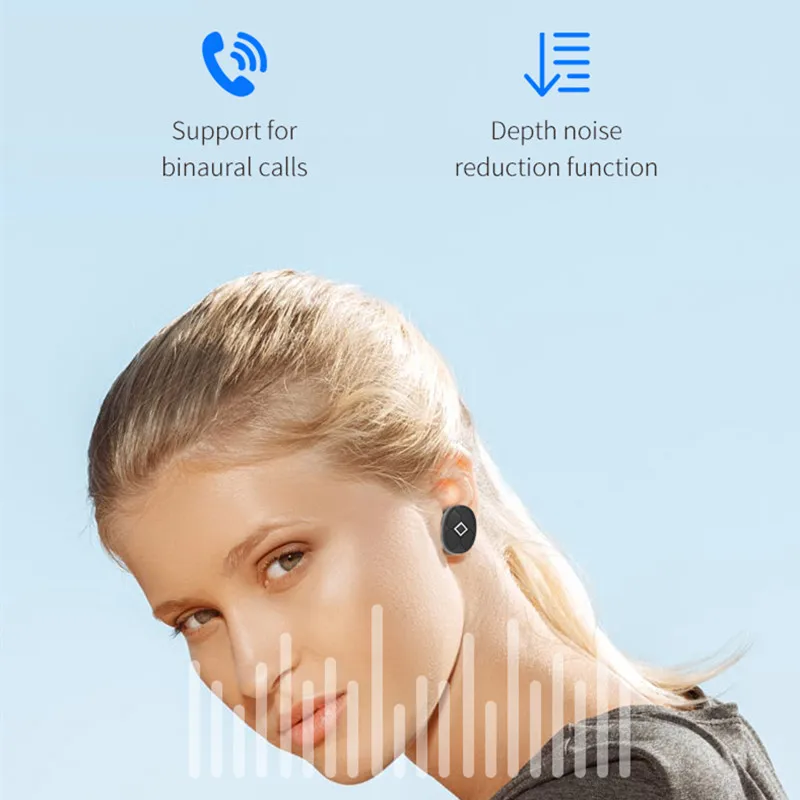 V5 2019 Новинка TWS Bluetooth наушники 5 0 светодиодный 3D стерео Музыка беспроводные