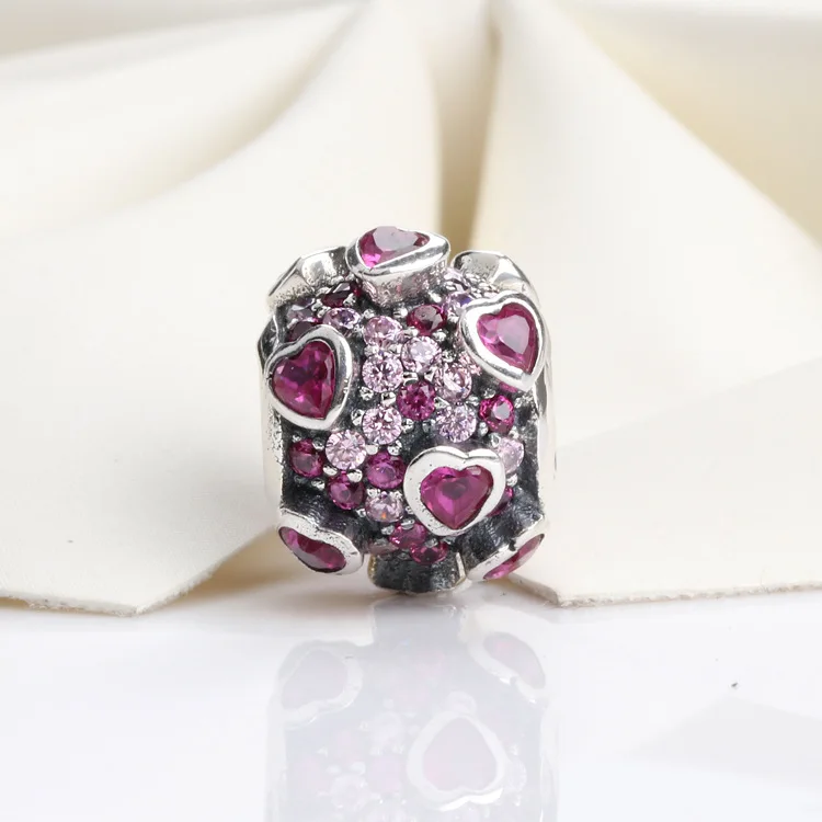 

Authentic 925sterling Silver Beads New Heart Full Of Love And Creative Beads Fit Original Pandora Bracelet For Women Diy Jewelry