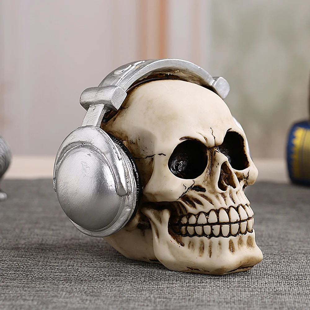 1 шт. статуя черепа Хэллоуина забавная скульптура реквизит для Хэллоуина|Статуи и