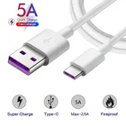 5A Кабель с разъемом USB Type-C с функцией быстрой зарядки 3,1 USB-C провод для Huawei для Redmi Note 8 9 10 Type-c для быстрой зарядки и передачи данных Кабель зарядного устройства Usb c