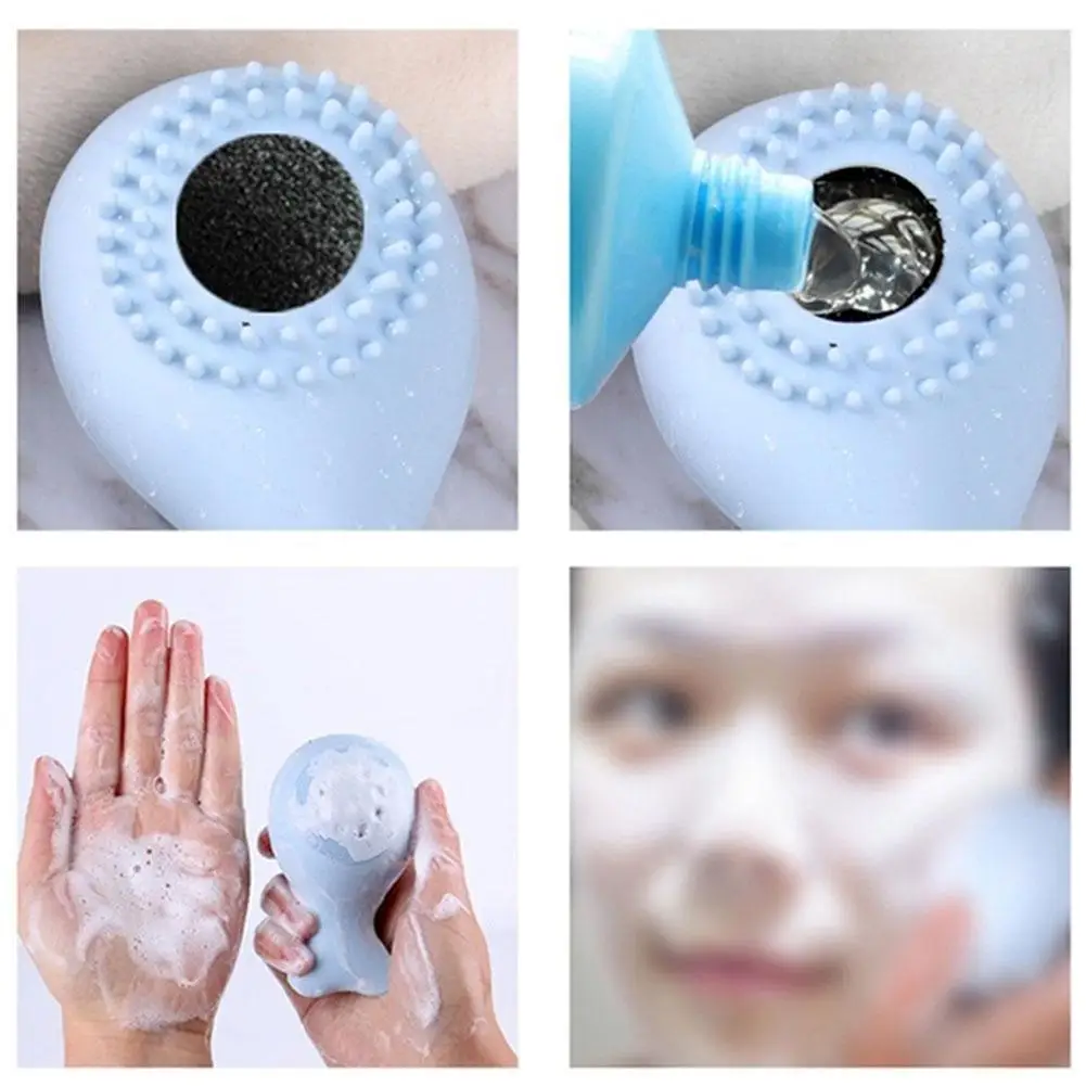 

Silicone Small Whale Cleansing Brushes Face Pores/exfoliate Massage Cleaning Instrument Deep Washing Clean Brush Bea X5B9