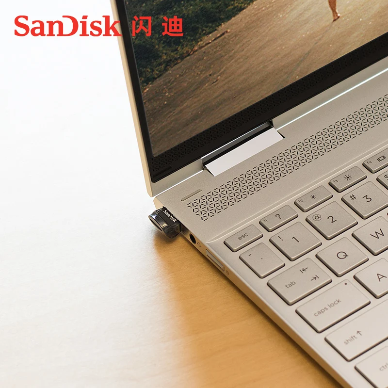 100% двойной флеш-накопитель SanDisk CZ430 USB mini-USB флэш-накопитель 64 Гб оперативной