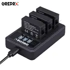 3 шт., 1680 мАч, AHDBT-401 Hero 4 батарея + 3 слота, светодиодное зарядное устройство для GoPro Hero 4, AHDBT-401 батарея для экшн-камеры