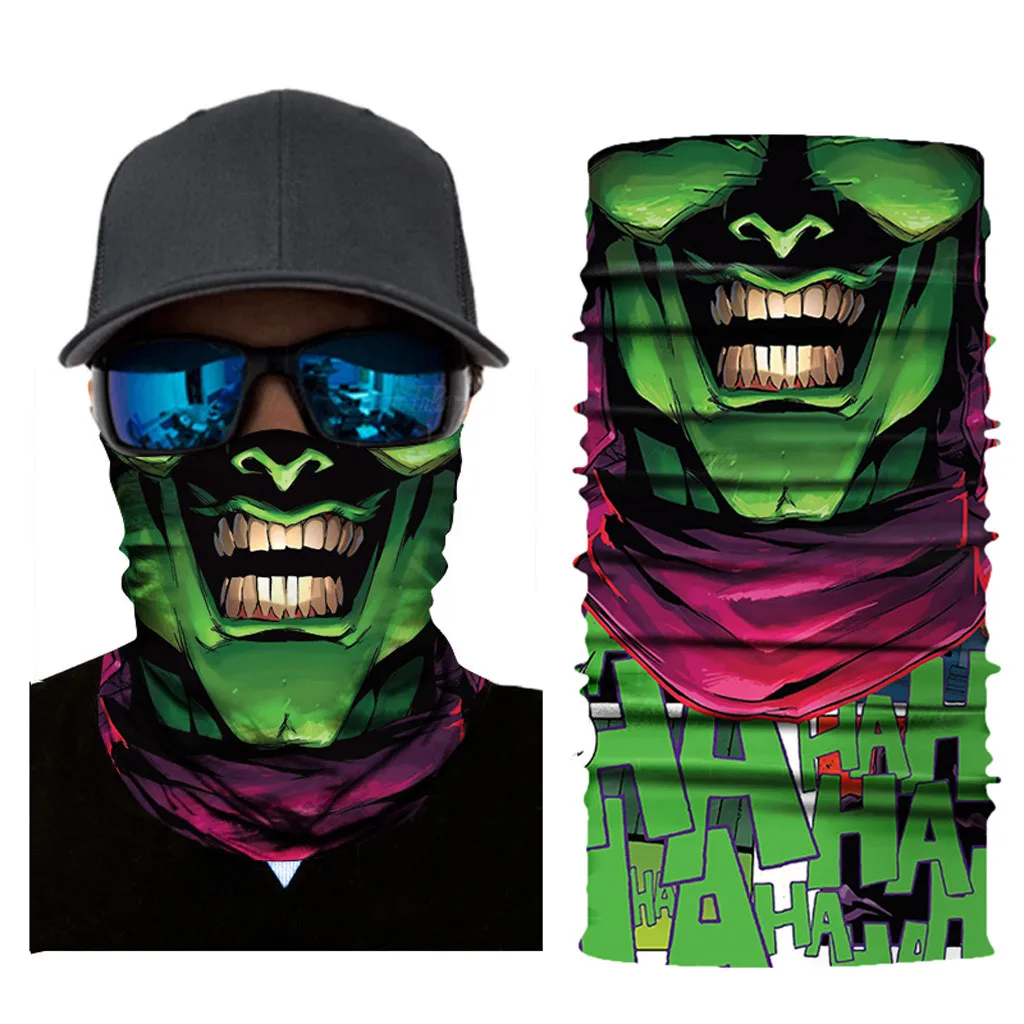 Балаклава с 3d рисунком черепа шарф-грелка для шеи гетра полуобложка лица