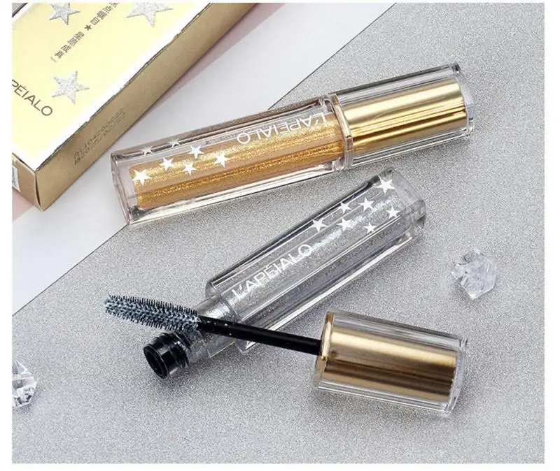 Тушь для ресниц украшенные сверкающими бриллиантами блестящий кулон