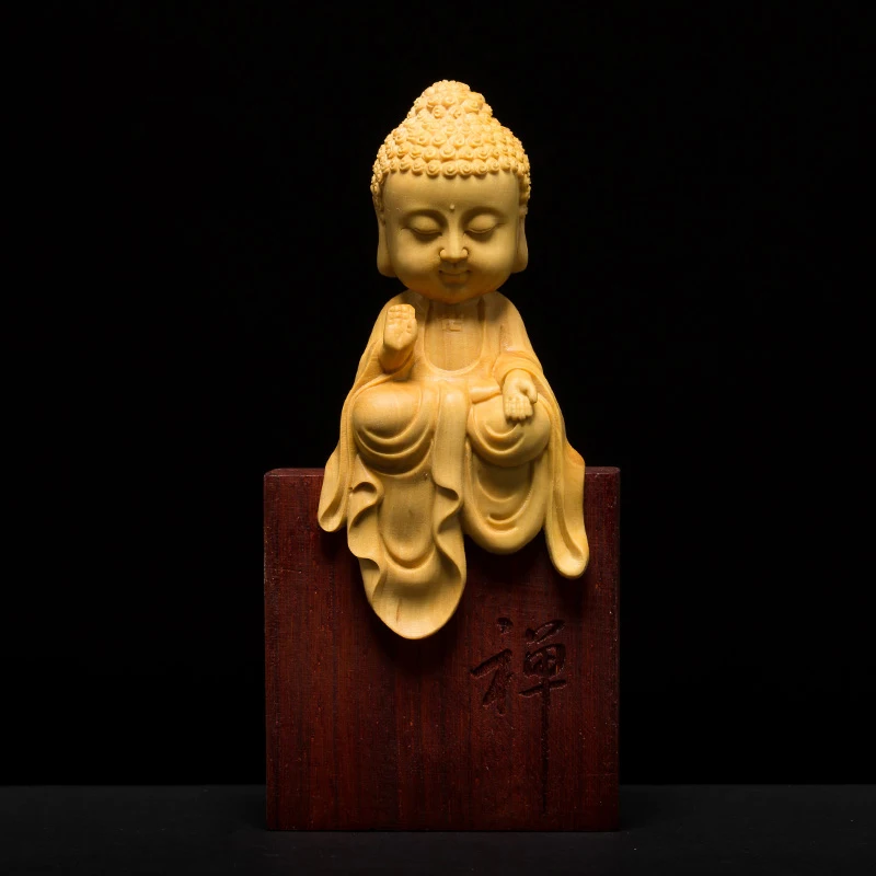 Декоративная статуя Самшит из цельной древесины для гостиной|Статуи и