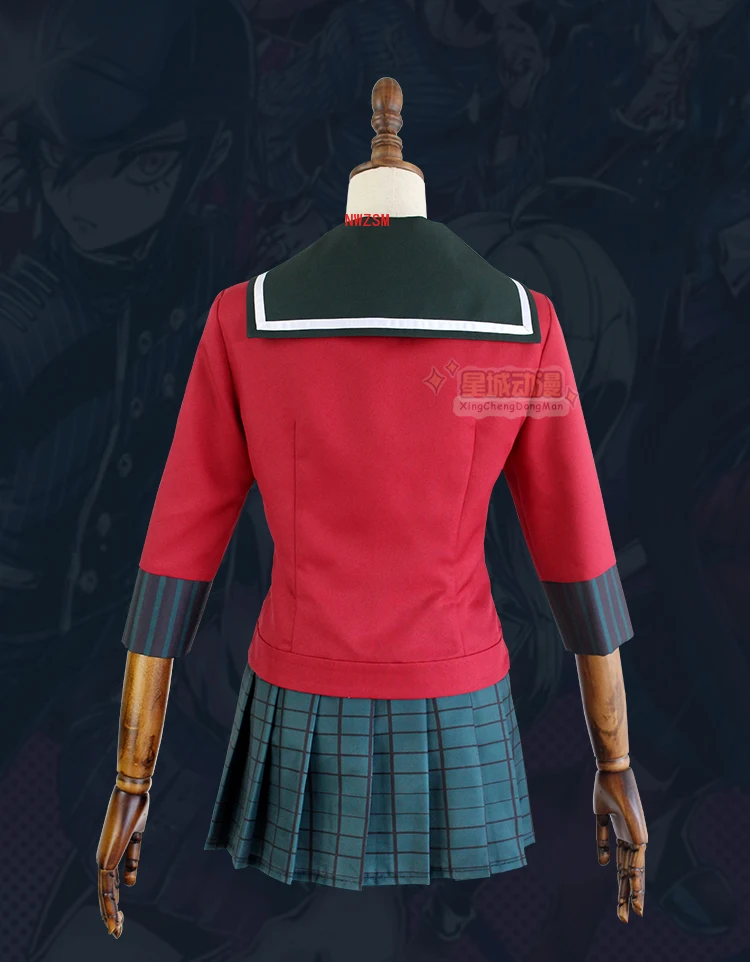 Аниме Danganronpa Косплей Harukawa Маки костюмы для косплея парик летнее пляжное платье