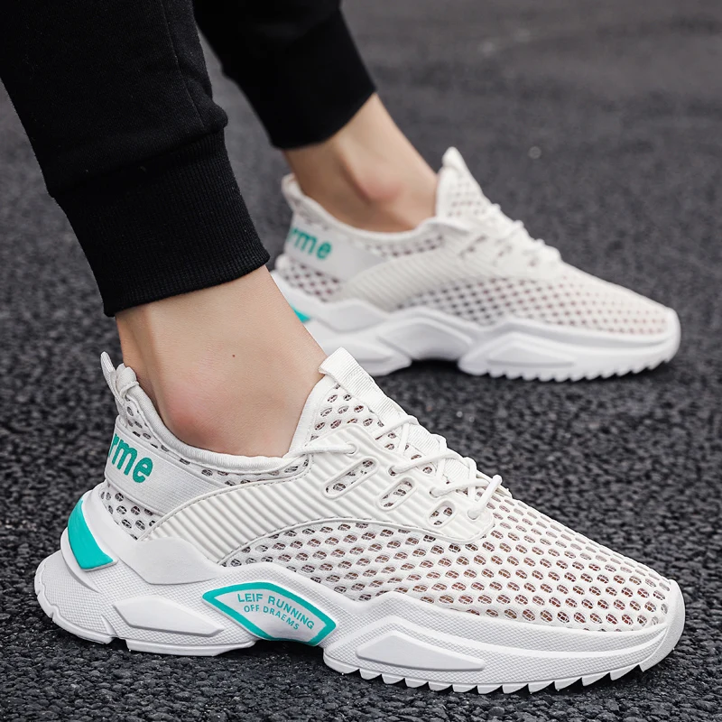 

New Summer Mesh Sports Men's Mesh Shoes Light Mesh Breathable Shoes Summer Hollow Sole Mesh Casual Shoes for Men and Women 2021