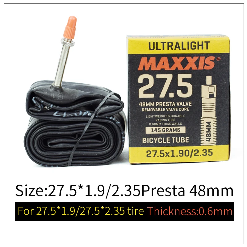 MAXXIS Ultralight 27.5er 27 5*1 9/2 35 внутренняя трубка для велосипеда защита от ударов AV/FV