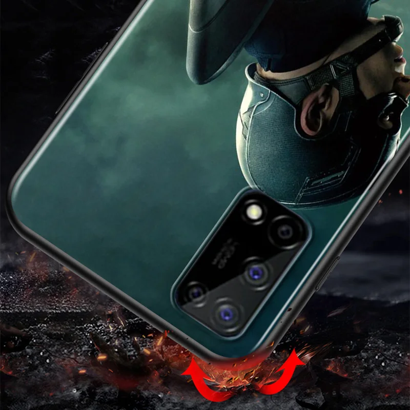 

Marvel Avengers Super Hero Captain America For Huawei Honor X10 10X 10i 10 9C 9S 9A 9i 9N 9X Pro 9 Lite TPU Silicone Phone Case