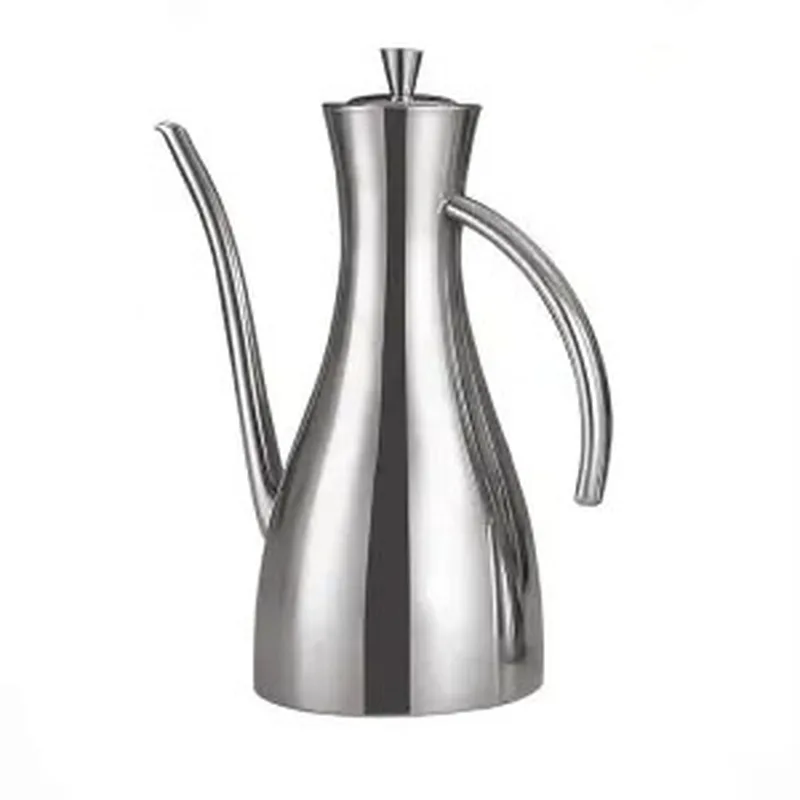 

Stainless Steel Oil Pot Soy Sauce Vinegar Bottle European Seasoning Pot Kitchen Household Oil Tank Leak-proof Storage Oil Bottle