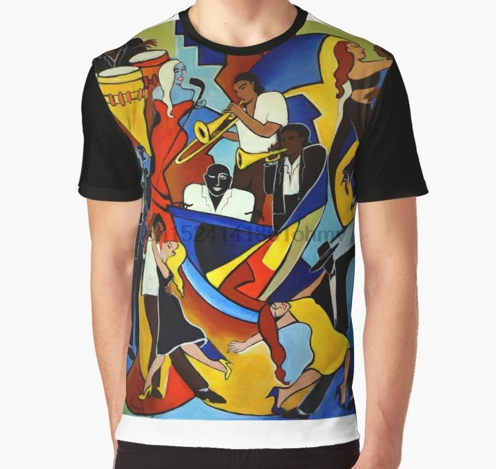 Принт по всему миру 3D футболка Мужская забавная цветная сальса полная печать