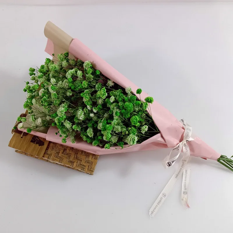 

Colorful Baby Breath Natural Dried Preserved Flowers Decorative Photo Props Mother's Day DIY Craft Wedding Home Decor Supplies