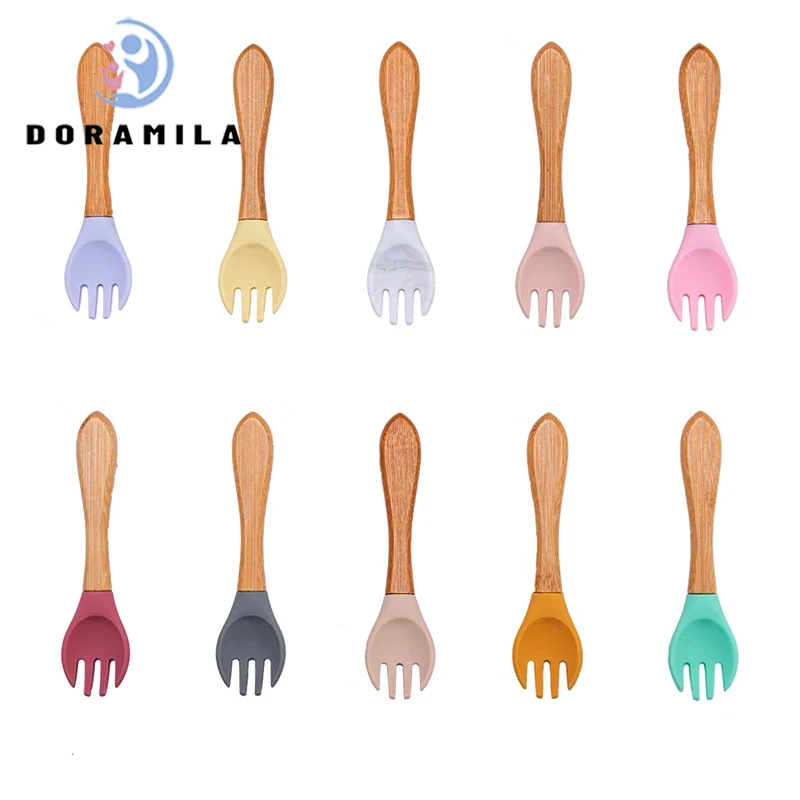 1 шт. детская силиконовая ложка вилка|Принадлежности| |