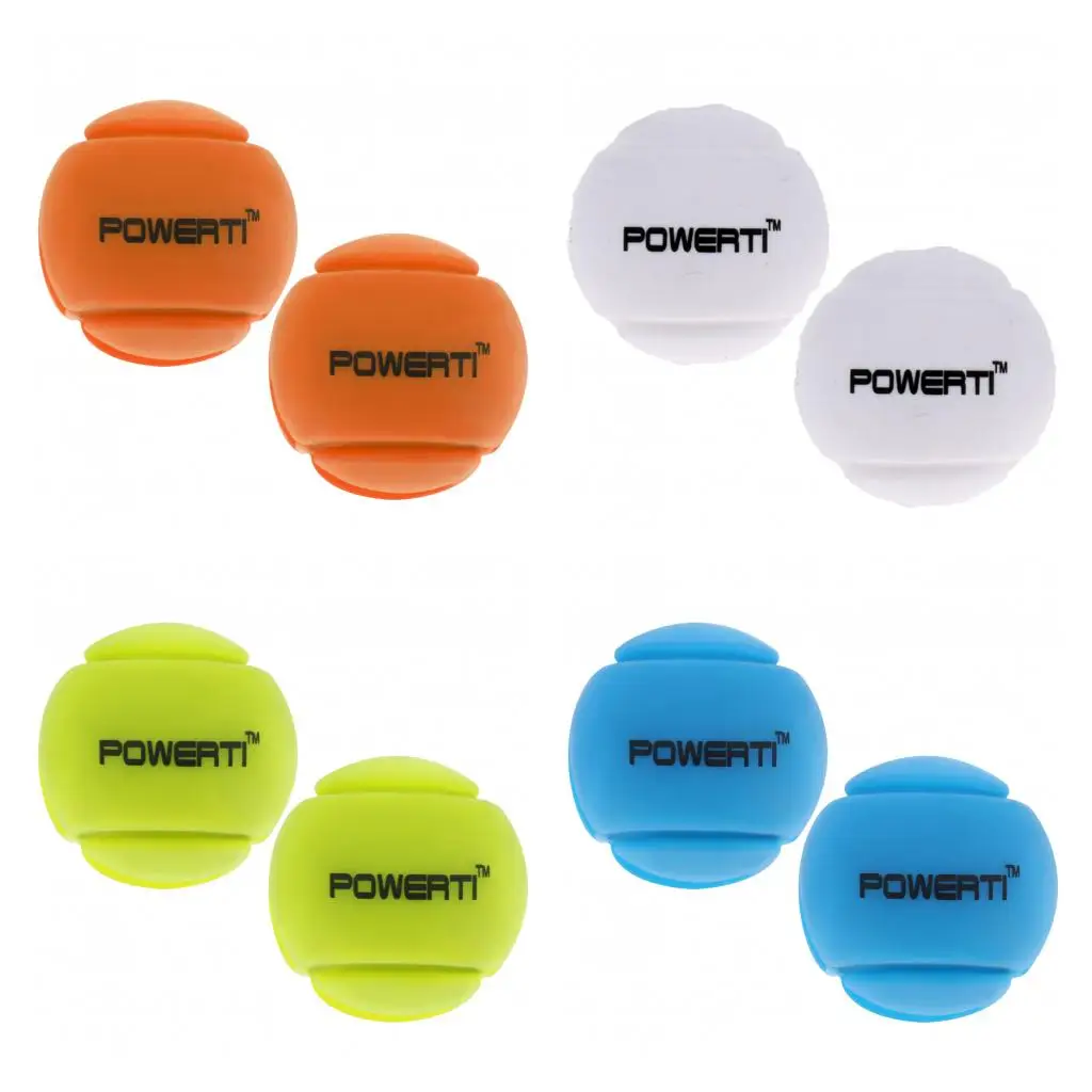 

Tennis Vibration Dampener - Set of 2 - Silicone Shock Absorbers for Racket and Strings, Durable & Long Lasting - Various Colors