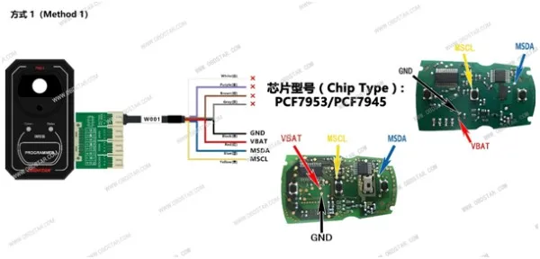 OBDSTAR P001 Программист RFID адаптер и PCF79XX обновление ключа и EEPROM 3 в 1 работа с OBDSTAR X300 DP мастер IMMO для V-W/AUDI