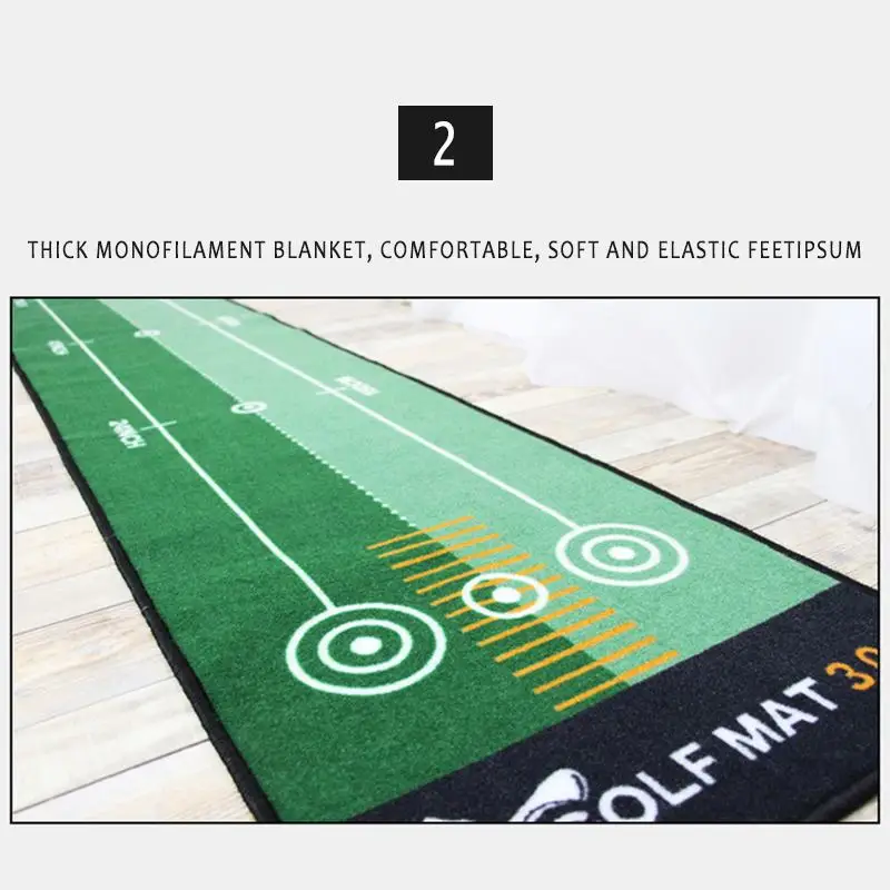 50*300cm Golf Carpet Putting Mat Indoor Hitting Training Aids Home Office Practice Grass | Спорт и развлечения