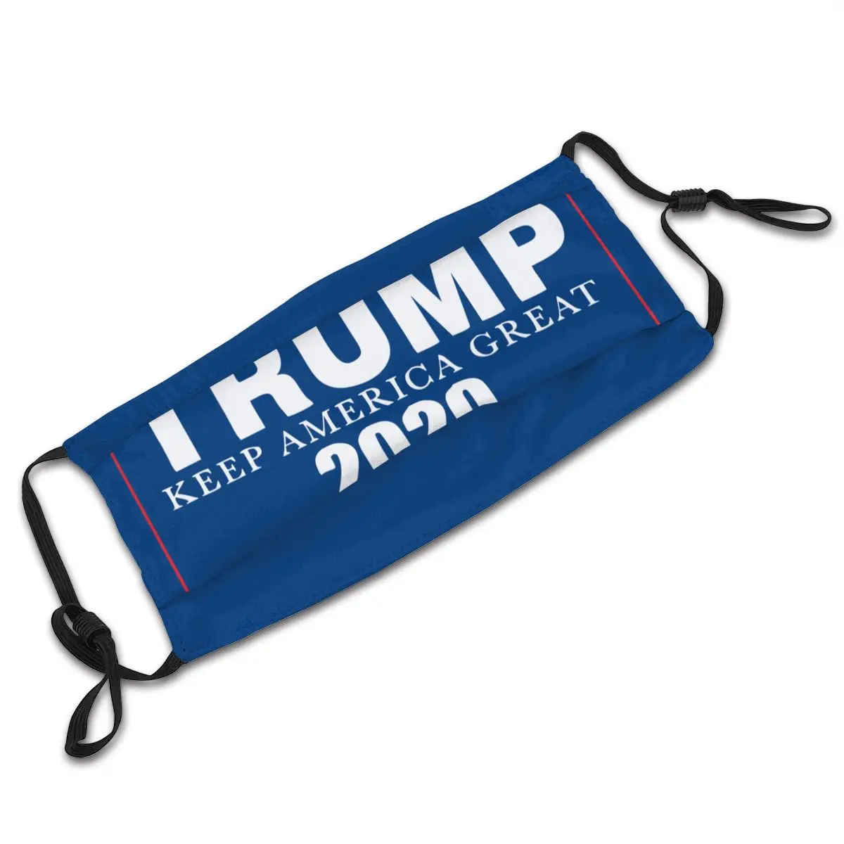 

Trump 2020 Unisex Non-Disposable Mouth Face Mask Anti Haze Dust Protection Cover Respirator Muffle Mask with Filters