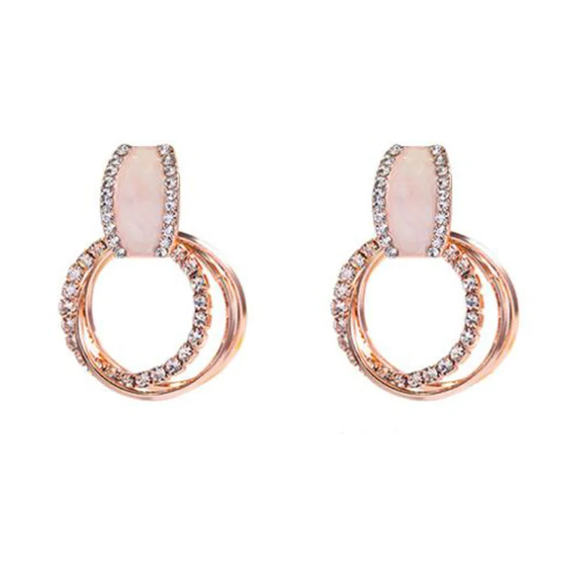 

Classic Acrylic Women Stud Earrings Circle Earrings Fashion Jewelry Womens Accessories