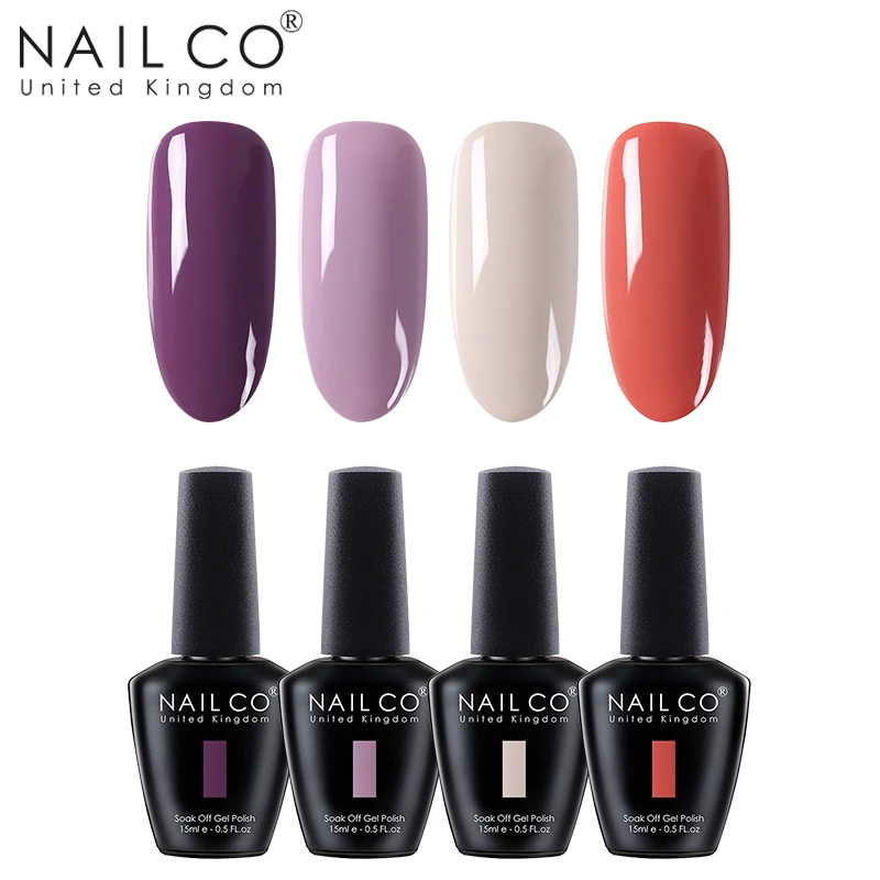 ZH22 NAILCO 4 шт. 15 мл Гель-лак для ногтей гибридный УФ-лак светодиодный замочить краска собственного приготовления гель УФ-гель Полупостоянный праймер Эмаль Гель - Цвет: ZH22